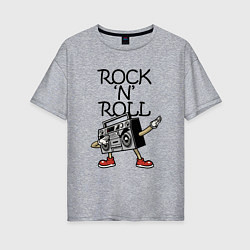 Женская футболка оверсайз Rock n Roll dab