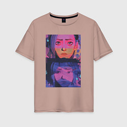 Женская футболка оверсайз Аркейн эксклюзивный дизайн 2022