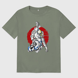 Женская футболка оверсайз Боевые искусства космонавтов