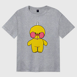 Футболка оверсайз женская Уточка Lalafanfan Лалафанфан, цвет: меланж