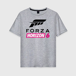 Женская футболка оверсайз Forza Horizon 6 logo