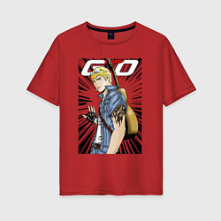 Женская футболка оверсайз Onizuka bard