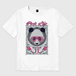Футболка оверсайз женская Pink life!, цвет: белый