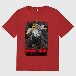 Женская футболка оверсайз Sketch jump