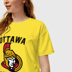 Футболка оверсайз женская OTTAWA SENATORS ОТТАВА СЕНАТОРЗ, цвет: желтый — фото 2