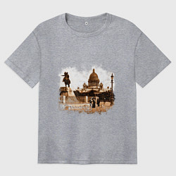 Женская футболка оверсайз Санкт-Петербург Ретро Питер