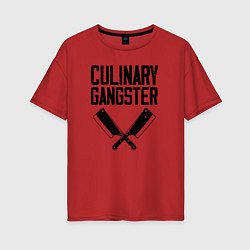 Женская футболка оверсайз Кулинарный гангстер