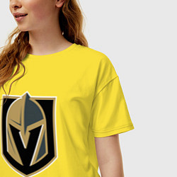 Футболка оверсайз женская Vegas Golden Knights , Вегас Голден Найтс, цвет: желтый — фото 2