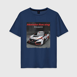 Женская футболка оверсайз Honda Motorsport Racing Team