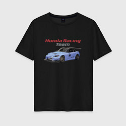 Женская футболка оверсайз Honda Racing Team!