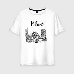 Женская футболка оверсайз Италия Милан