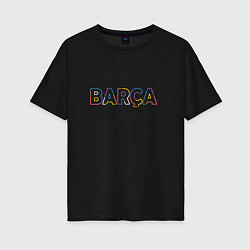 Женская футболка оверсайз FC Barcelona - Multicolor 2022 Barca