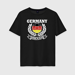 Женская футболка оверсайз Футбол Германия
