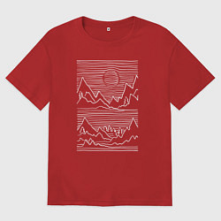 Женская футболка оверсайз 3D ГОРЫ