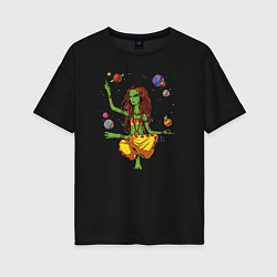Женская футболка оверсайз Нирвана инопланетной женщины