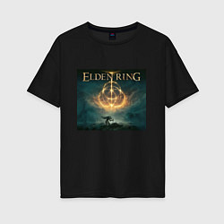 Женская футболка оверсайз Elden Ring Кольцо Элден