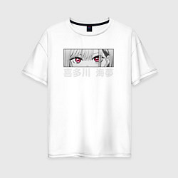 Женская футболка оверсайз Глаза Китагавы