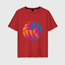 Женская футболка оверсайз Ball Volleyball