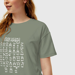 Футболка оверсайз женская THE HAKA танец новозеландских регбистов, цвет: авокадо — фото 2