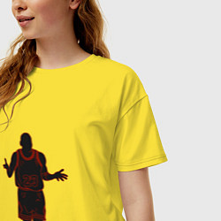 Футболка оверсайз женская Jordan Style, цвет: желтый — фото 2