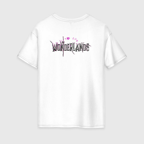 Женская футболка оверсайз Tiny Tinas Wonderlands Лого спина / Белый – фото 2