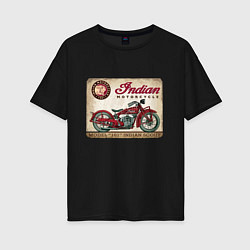 Женская футболка оверсайз Indian motorcycle 1901