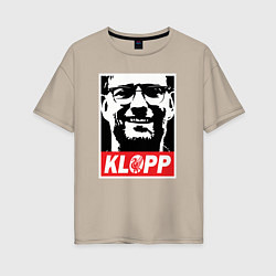 Женская футболка оверсайз Klopp