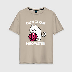 Женская футболка оверсайз Dungeon Meowster