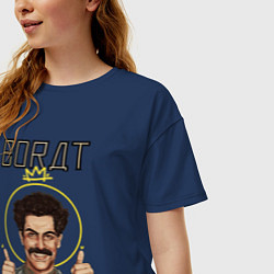 Футболка оверсайз женская Sacha, цвет: тёмно-синий — фото 2