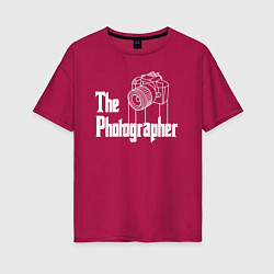 Футболка оверсайз женская The Photographer, цвет: маджента