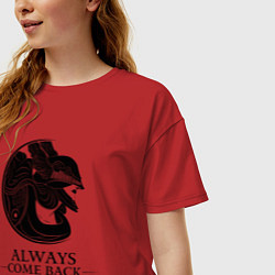 Футболка оверсайз женская Elden Ring - Always come back stronger, цвет: красный — фото 2
