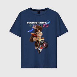 Женская футболка оверсайз Mario Kart 8 Deluxe Donkey Kong