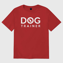 Футболка оверсайз женская DOG Trainer, цвет: красный