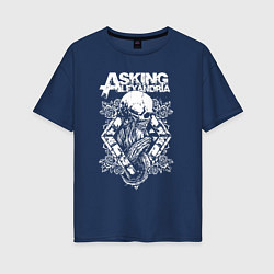 Женская футболка оверсайз Asking alexandria Александрия
