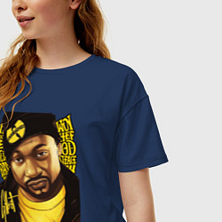 Футболка оверсайз женская Ghostface Killаh, цвет: тёмно-синий — фото 2
