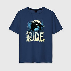 Женская футболка оверсайз Ride Ski
