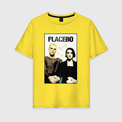 Женская футболка оверсайз Placebo рок-группа