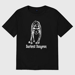 Футболка оверсайз женская Darkest Dungeon DD Black White, цвет: черный
