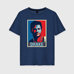 Женская футболка оверсайз Uncharted Drake