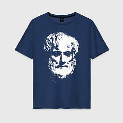 Женская футболка оверсайз Аристотель портрет