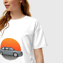 Футболка оверсайз женская BMW Sun, цвет: белый — фото 2