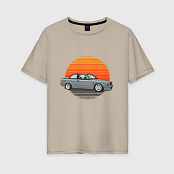 Женская футболка оверсайз BMW Sun