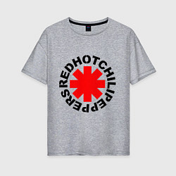 Футболка оверсайз женская Peppers logo, цвет: меланж