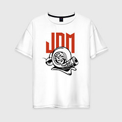 Женская футболка оверсайз JDM Japan Snail Turbo