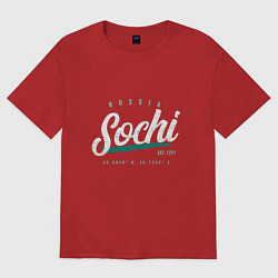 Женская футболка оверсайз Россия - Сочи