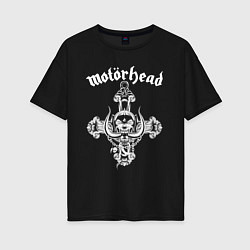 Футболка оверсайз женская Motorhead lemmy, цвет: черный