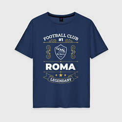 Женская футболка оверсайз Roma FC 1