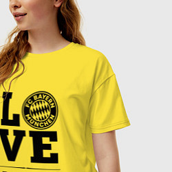 Футболка оверсайз женская Bayern Love Классика, цвет: желтый — фото 2