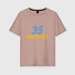 Женская футболка оверсайз 35 Champions