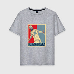 Женская футболка оверсайз Madrid - Benzema